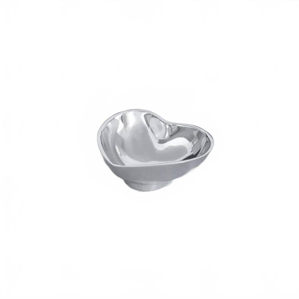NEW BEATRIZ BALL deep heart mini bowl in silver